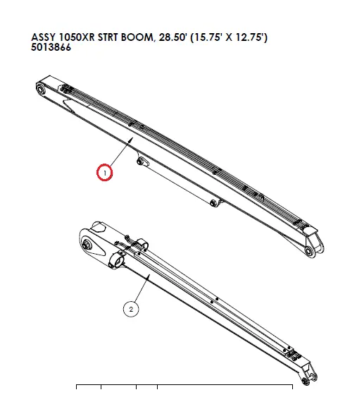 ASSY 1050XR STRT MAIN, 15.75' - Part No. 5013867.webp