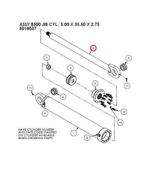 WLDT ROD, 5.00 X 35.50 X 2.75 JIB CYL. - Part No. 5015591.webp