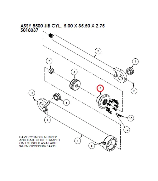 MCHG GLAND, 5.00 2.75 BORE BOLT-ON PARKER BT BR ROD SEALS - Part No. 5015598.webp
