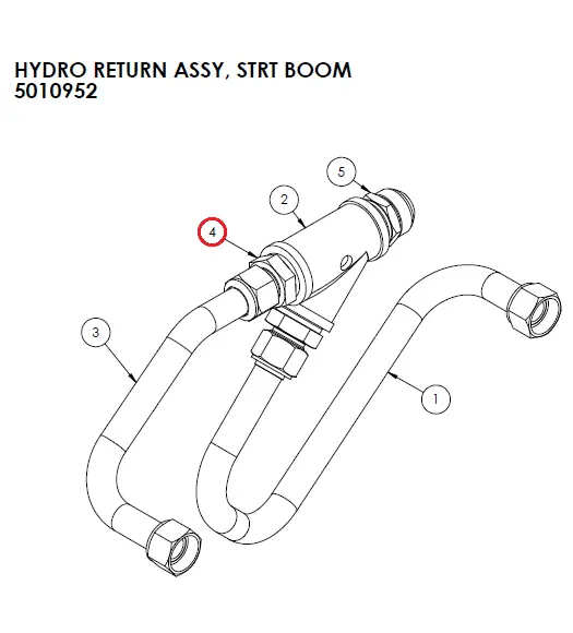 HYD TUBE ASSY, MAIN RETURN - Part No. 250930.webp