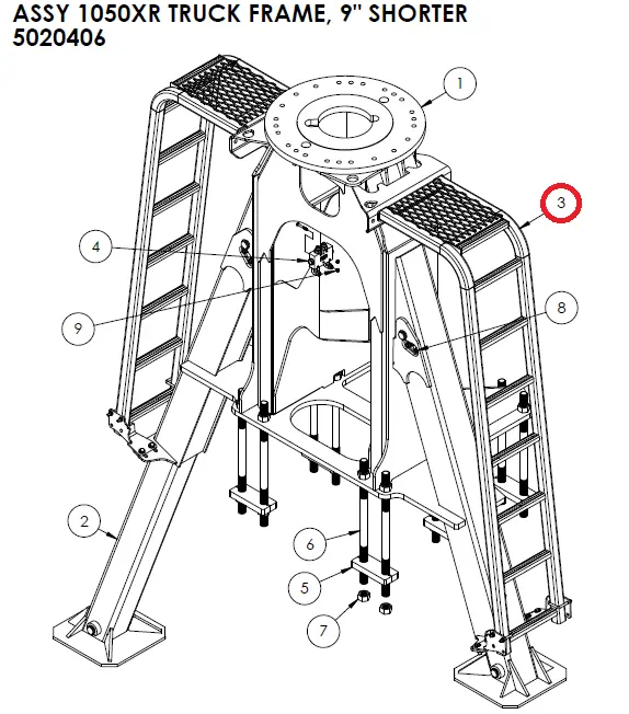 LADDER KIT 12 SQ BOLT-ON MICHIGAN - Part No. 5020140.webp