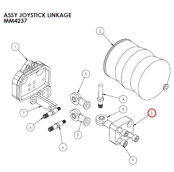 MCHG JOYSTICK MOUNT PLATE - Part No. 5010921.webp