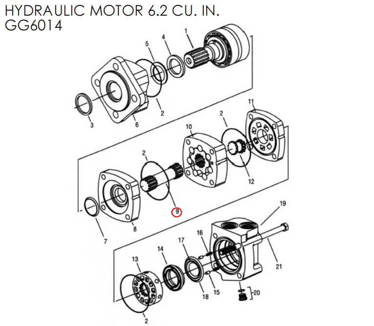 DRIVE, MAIN, 6.2 cu.in. PART # GG6106.png