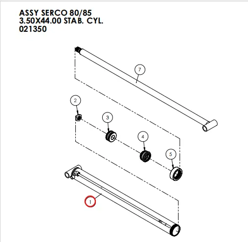 TUBE ASSY 80-85 3.50-44.00 STAB. CYL. Part No - 210047.webp