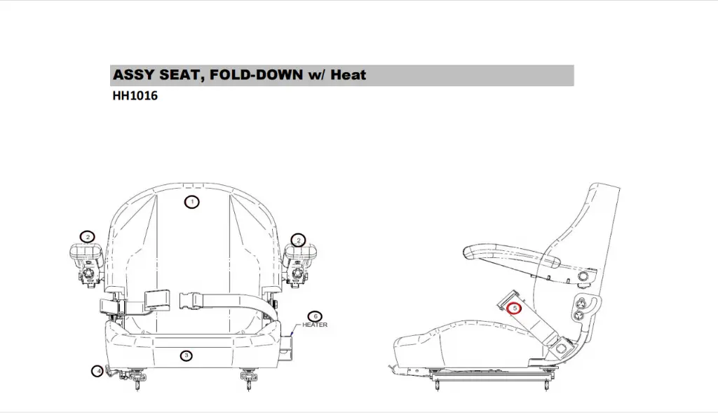 Replacement Seatbelt Part #HH1223.webp