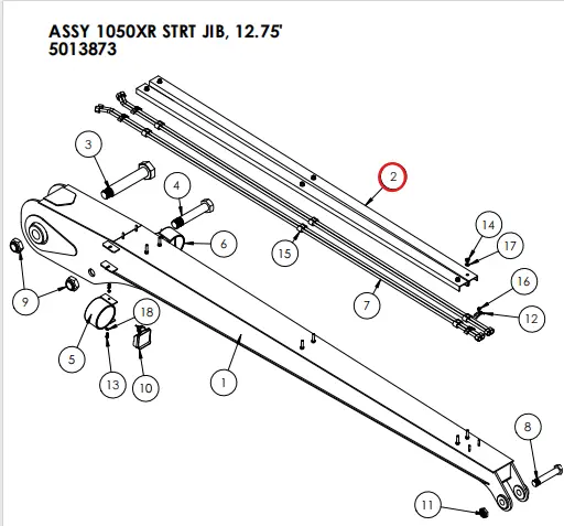JIB TUBE GUARD, 110.00L part No - 5013729.webp