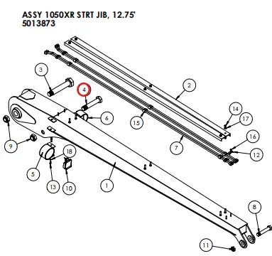 BOLT, 2.00 x 10.75 Part No - 463448 .webp