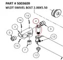 WLDT SWIVEL BOLT 2.00X5.50 - Part No. 5003609