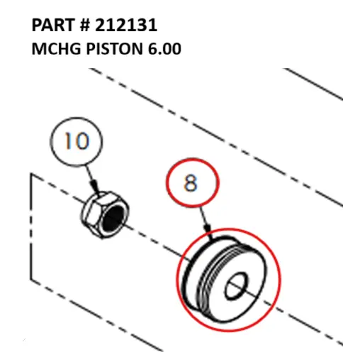 MCHG PISTON 6.00 - Part No.212131