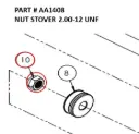 NUT STOVER 2.00-12 UNF - Part No. AA1408