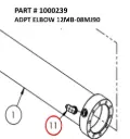 ADPT ELBOW 12MB-08MJ90 - Part No. 1000239