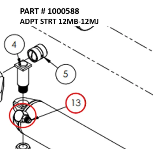 ADPT STRT 12MB-12MJ - Part No. 1000588