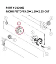 MCHG PISTON 5.00X1.50X2.25 CAT - Part No. 212162