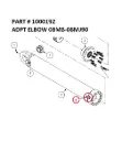 ADPT ELBOW 08MB-08MJ90 - Part No. 1000192