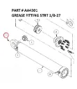GREASE FITTING STRT 1/8-27 - Part No. AA4501
