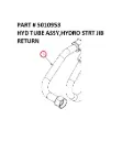 HYD TUBE ASSY,HYDRO STRT JIB RETURN - Part No. 5010953