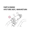 Serco 1050XR Hydraulic Tube Assembly Main Return (Part 250930)
