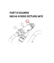 Serco 1050XR Machined Hydrocontrol Return Wye (Part 5010956)