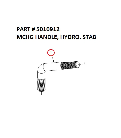 MCHG HANDLE, HYDRO. STAB - Part No. 5010912 