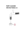 HEX NUT M10-1.5 - Part No. AA3506