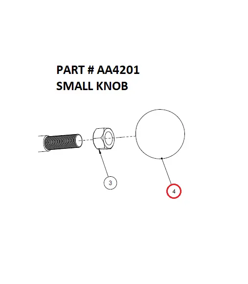 SMALL KNOB - Part No. AA4201