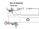 Serco 1050XR Track Set (Part HH1222)