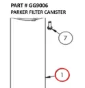 PARKER FILTER CANISTER - Part No. GG9006