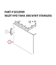 WLDT HYD TANK 50G MWT STAINLESS - Part No. 5018599 