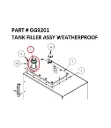 TANK FILLER ASSY WEATHERPROOF - Part No. GG9201