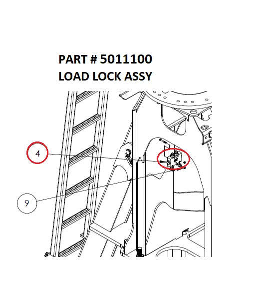 LOAD LOCK ASSY - Part No. 5011100