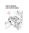 ASSY OUTLET, MAIN - Part No. MM4241