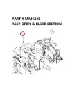 ASSY OPEN & CLOSE SECTION - Part No. MM4248