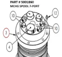 MCHG SPOOL 7-PORT - Part No. 5001860