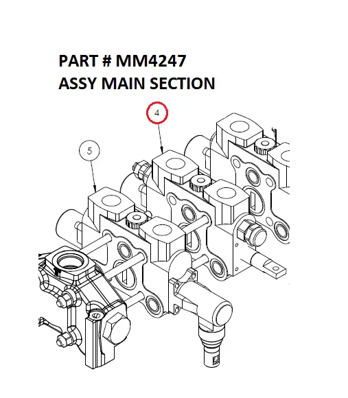 ASSY MAIN SECTION - Part No. MM4247