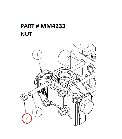 NUT - Part No. MM4233