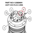 ADPT HEX PLUG 12MB - Part No. 1000494