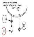 HHCS, 3/8-16 X 1 Gr.8 - Part No. AA2448