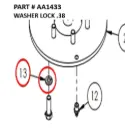 WASHER LOCK .38 - Part No. AA1433