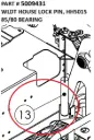 WLDT HOUSE LOCK PIN, HH5015 85/80 BEARING - Part No. 5009431