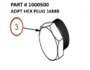 ADPT HEX PLUG 16MB - Part No. 1000500