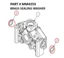 BRASS SEALING WASHER - Part No. MM4253