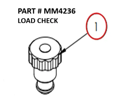 Serco 1050XR Hydrocontrol Valve Load Check (Part MM4236)