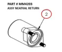 Serco 1050XR Neutral Return Assembly (Part MM4203)