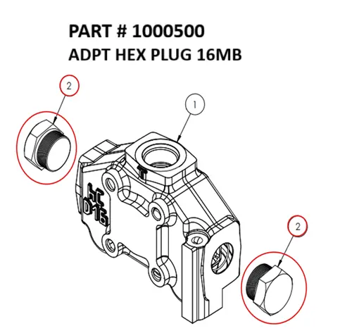 ADPT HEX PLUG 16MB - Part No. 1000500