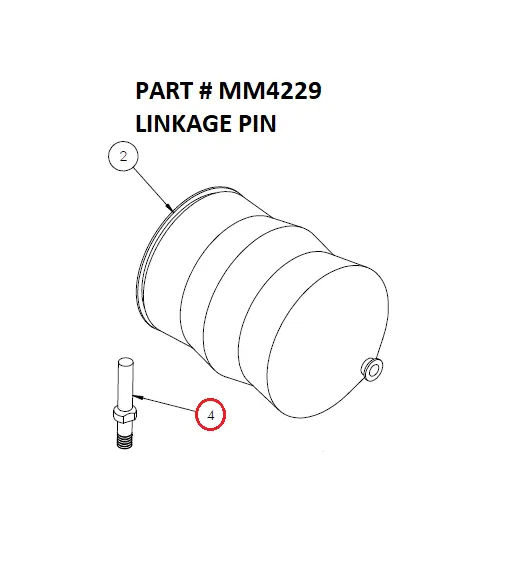 Serco 1050XR Linkage Pin (Part MM4229)