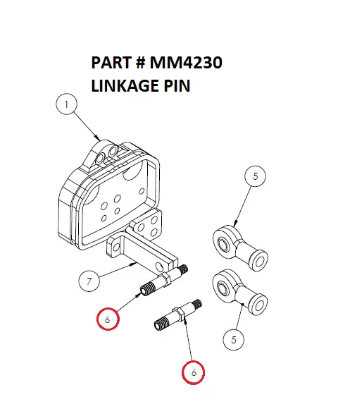 LINKAGE PIN - Part No. MM4230