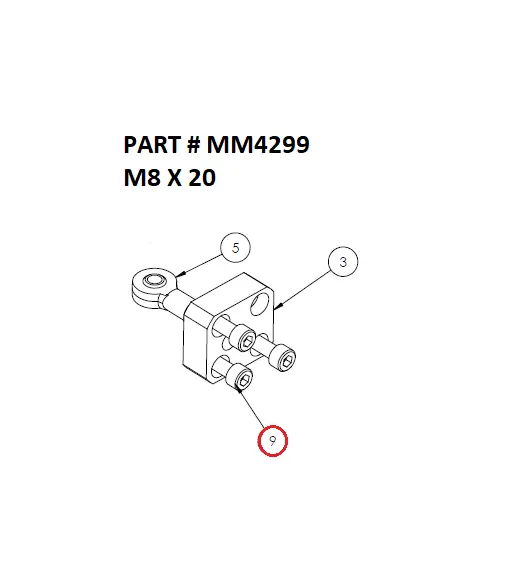 M8 X 20 - Part No. MM4299