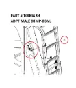 ADPT MALE 08MP-08MJ - Part No. 1000439