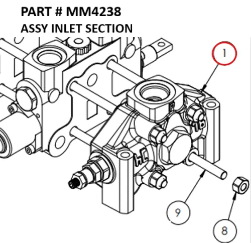 ASSY INLET SECTION - Part No. MM4238