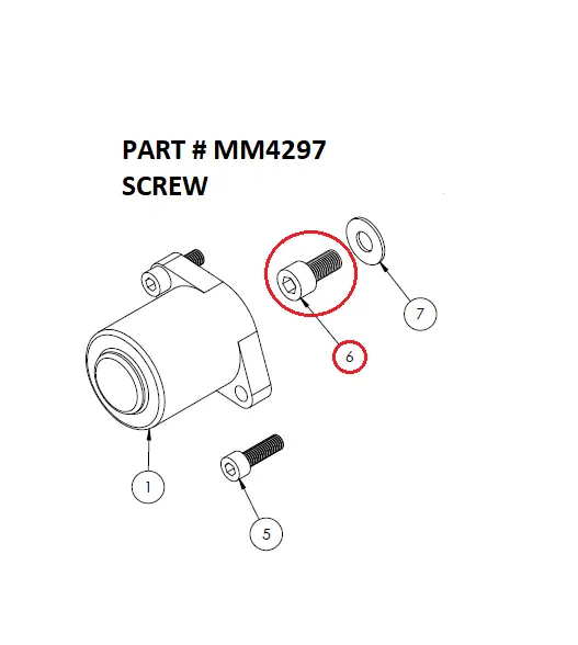 Serco 1050XR Hydrocontrol Valve Screw (Part MM4297)
